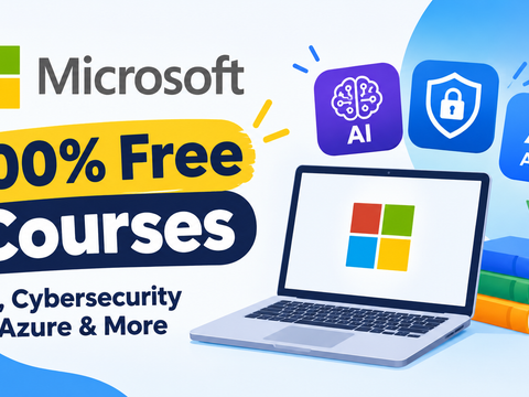 Microsoft 100% Free Courses: AI, Cybersecurity Azure & More